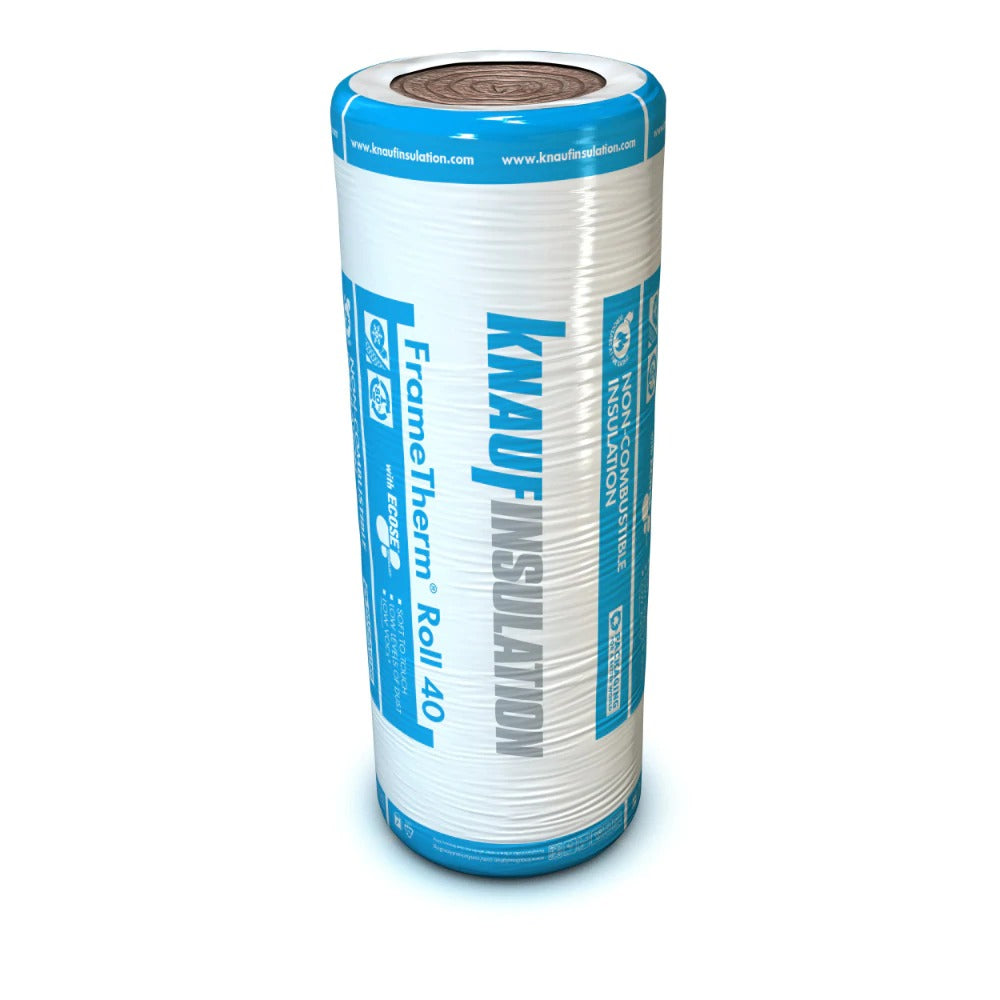 Knauf 100mm Loft Insulation Roll - 13.89m² Coverage (2x570mm Rolls)