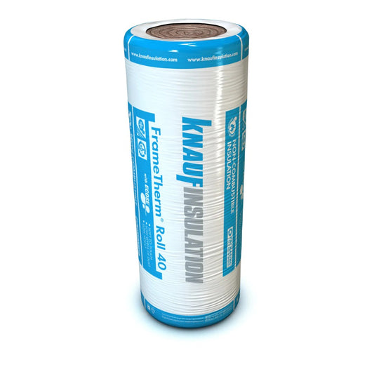Knauf 100mm Loft Insulation Roll - 13.89m² Coverage (2x570mm Rolls)