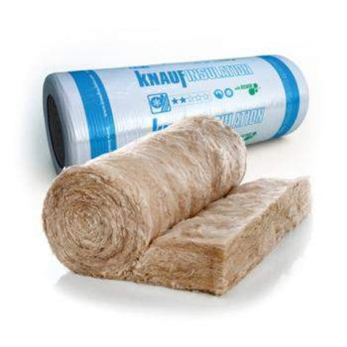 Knauf 100mm Loft Insulation Roll - 13.89m² Coverage (2x570mm Rolls)