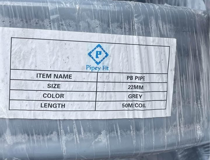 PB Plastic Barrier Pipe – 15mm & 22mm | White & Grey | 25m & 50m Rolls