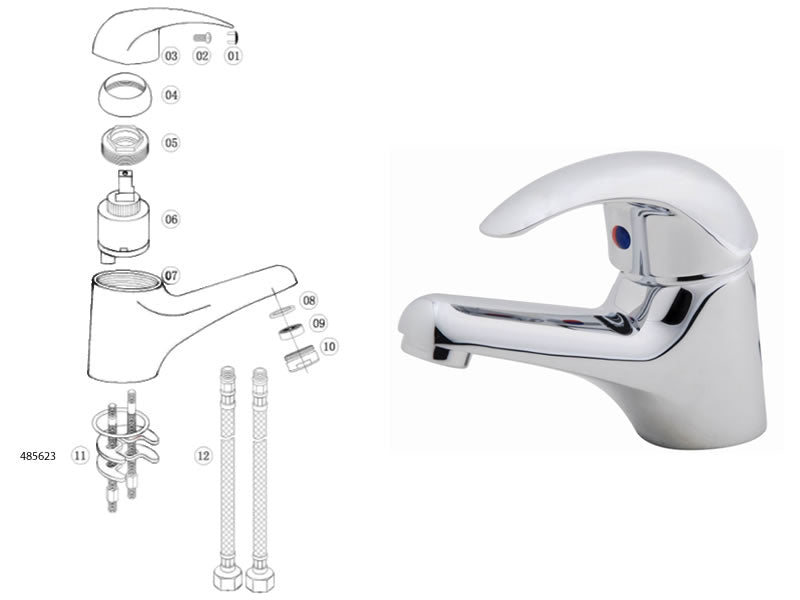 Lowther Basin Mixer Tap – Modern Bathroom Sink Tap